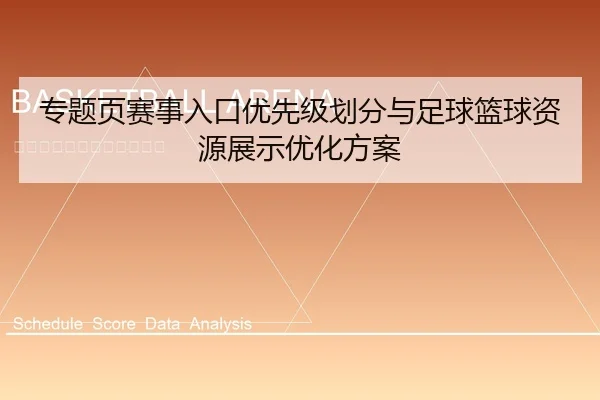 专题页赛事入口优先级划分与足球篮球资源展示优化方案